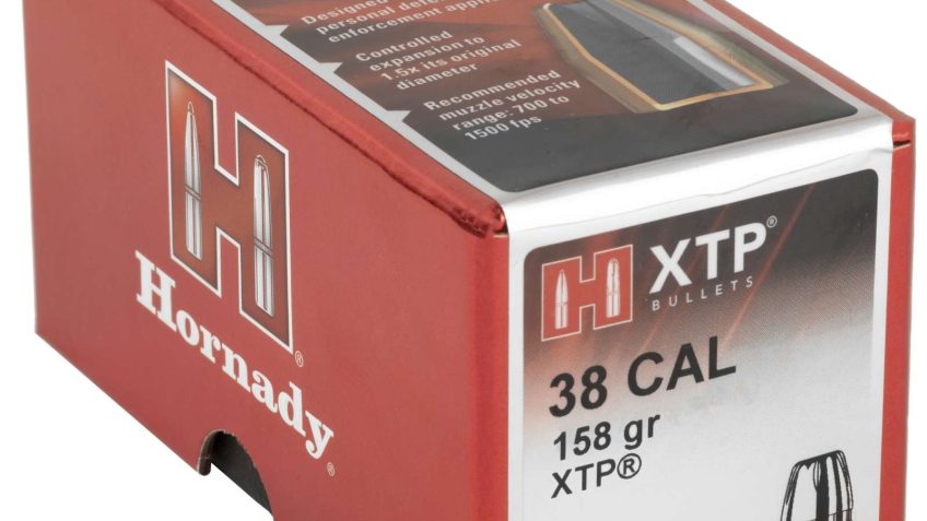 HORNADY XTP 38 Cal 158gr 100/Box Rifle Bullets (35750)