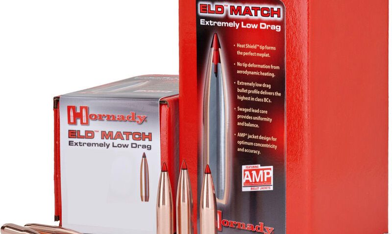 HORNADY .30 Cal 208Gr ELD Match Rifle Bullets (30731)