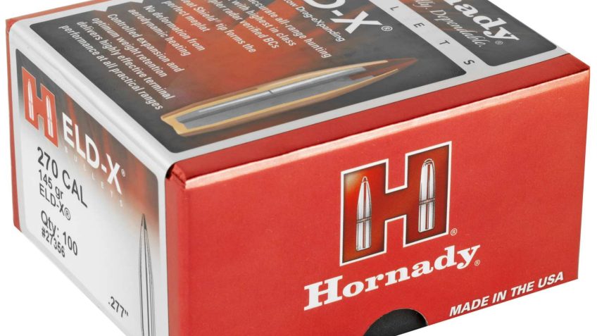 HORNADY .270 Cal 145Gr ELD-X Rifle Bullets (27356)